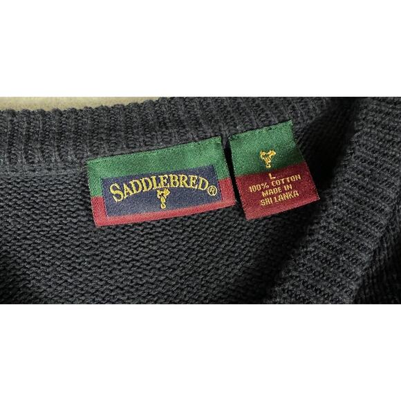 Saddlebred Vest Size Large Navy Golf - Picture 3 of 5